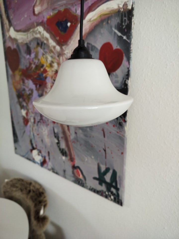 Pendel Smuk gamle opalglas-lampe