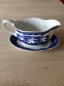 Porcelæn Sovseskålen med fad