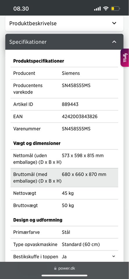 Siemens fritstående