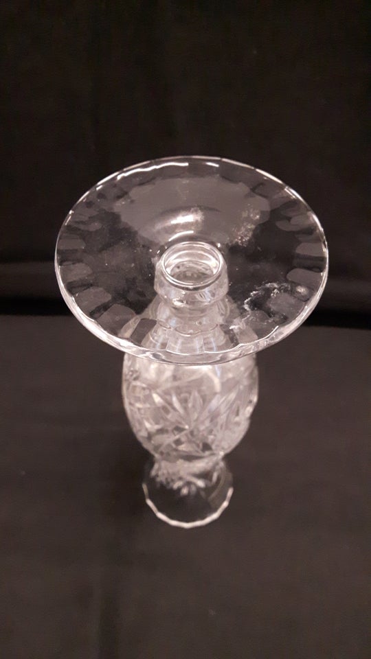 Glas Krystal vase 20 cm