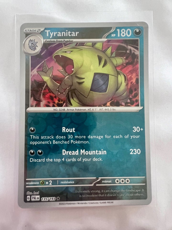 Samlekort, Tyranitar reverse