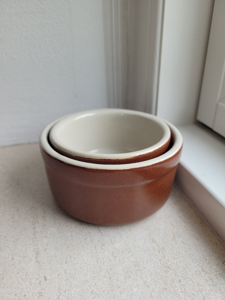 Stentøj, Skål Ramekin Cocotte sæt,