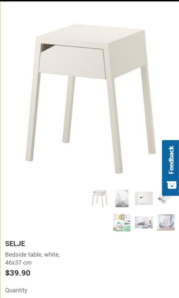 Sengebord, IKEA SELJE