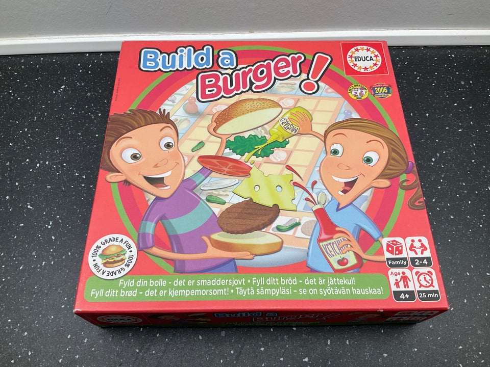 Build a burger, brætspil