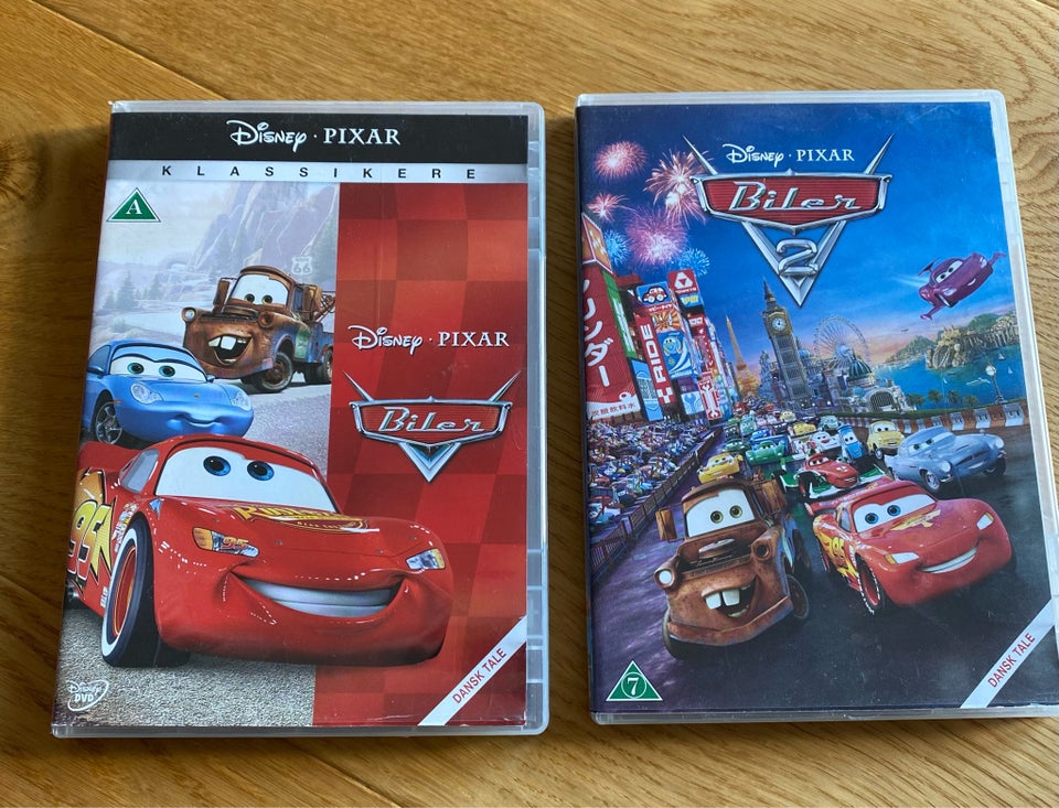 Biler 1 og 2, DVD, tegnefilm