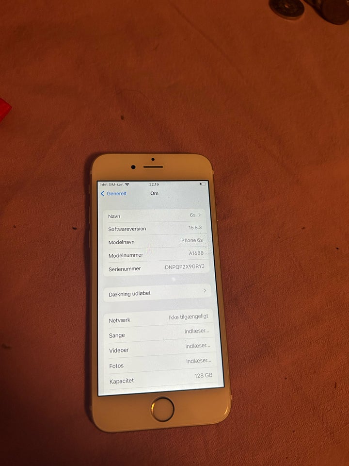 iPhone 6S 128 GB guld