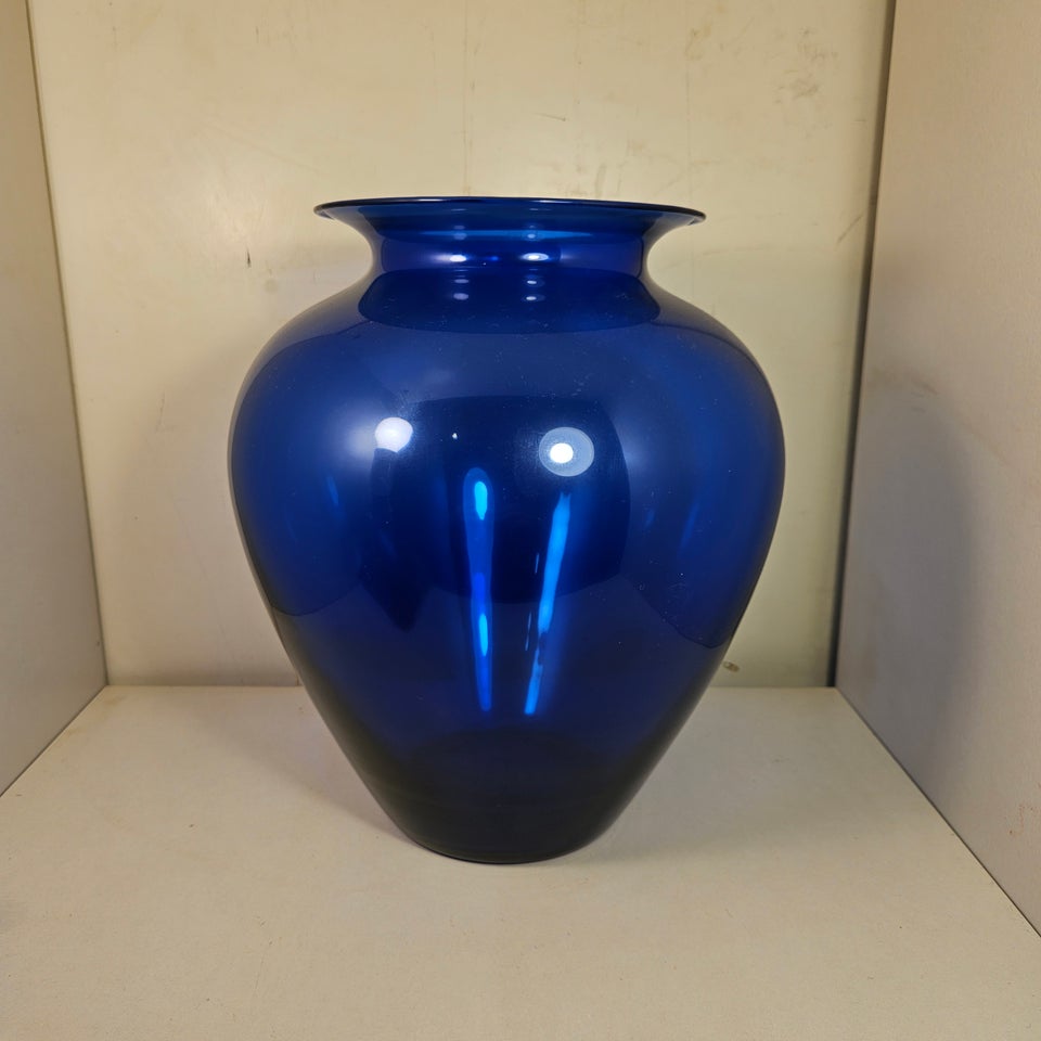 Glas Vase Blåt glas