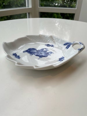 Porcelæn Blå blomst bladfad
