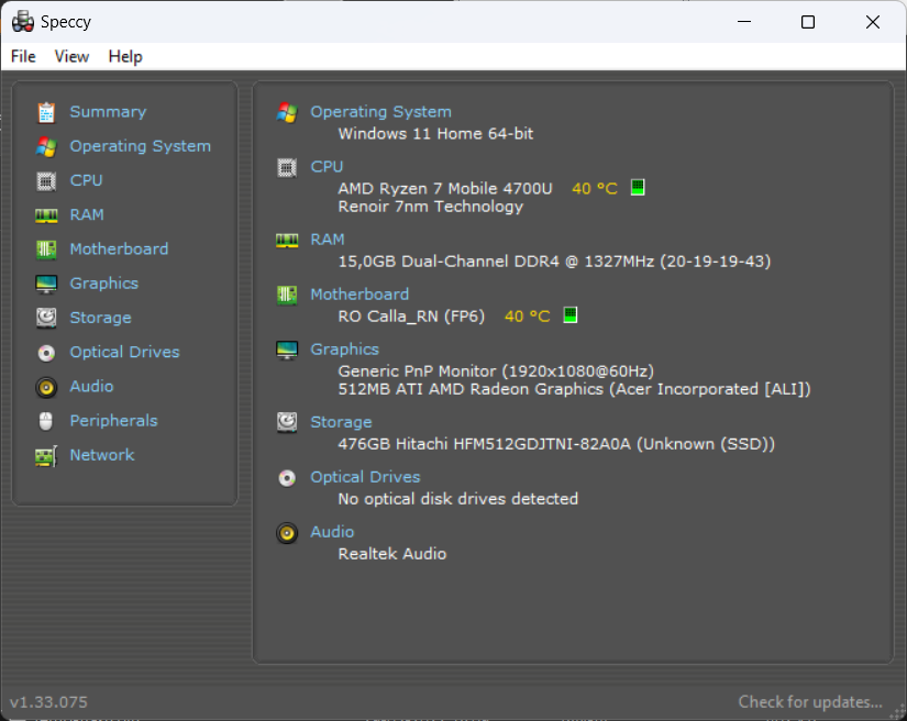 Acer Aspire A515-44, 4,1Ghz GHz,