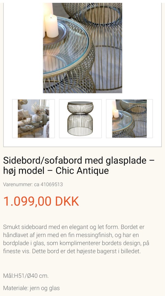 Sofabord Chic Antique