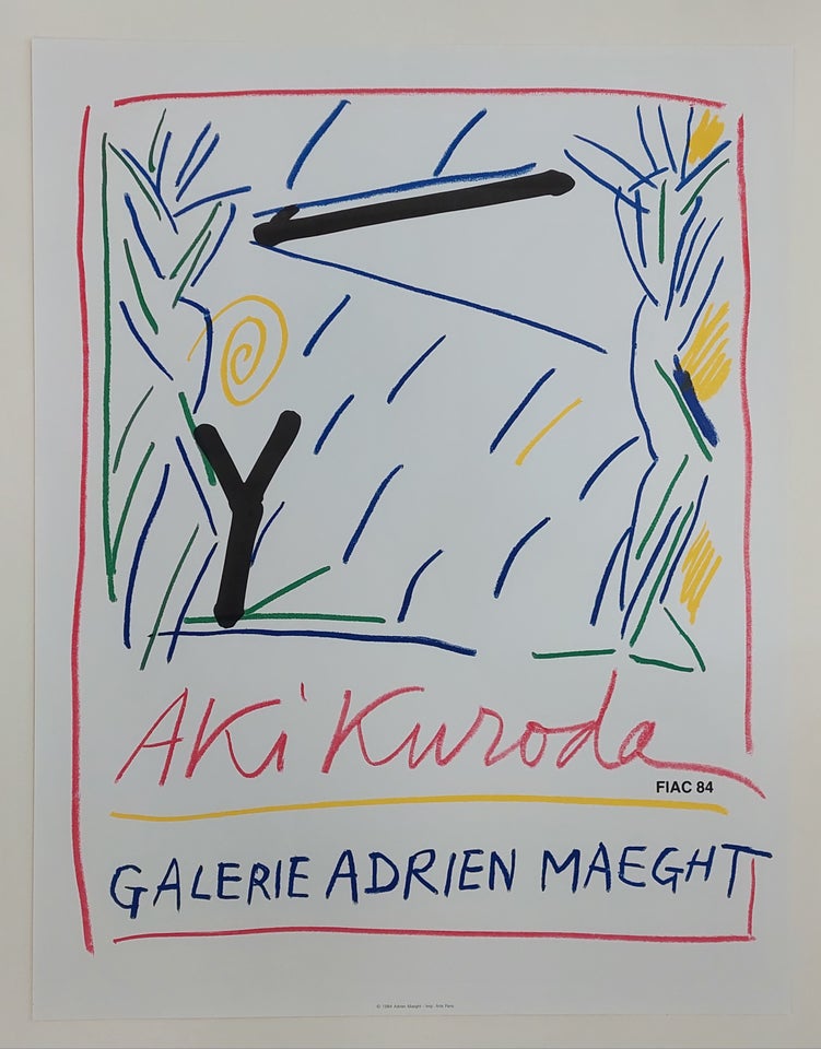 Galerie Maeght plakat Aki Kuroda