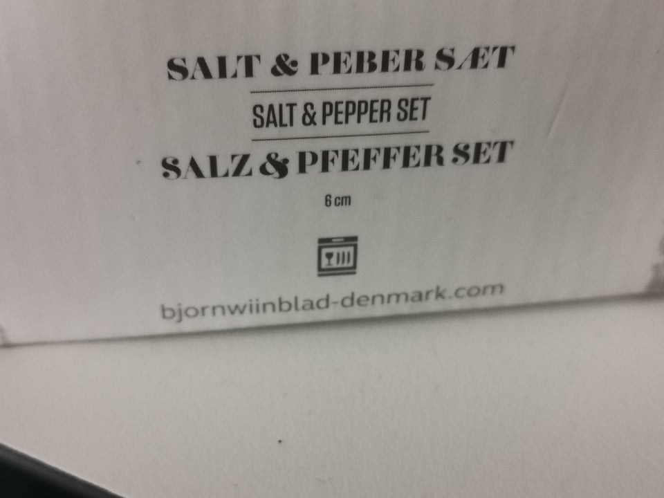 Porcelæn Bjørn wiinblad salt og