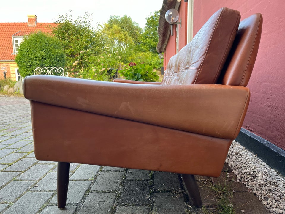 Sofa, læder, 3 pers.