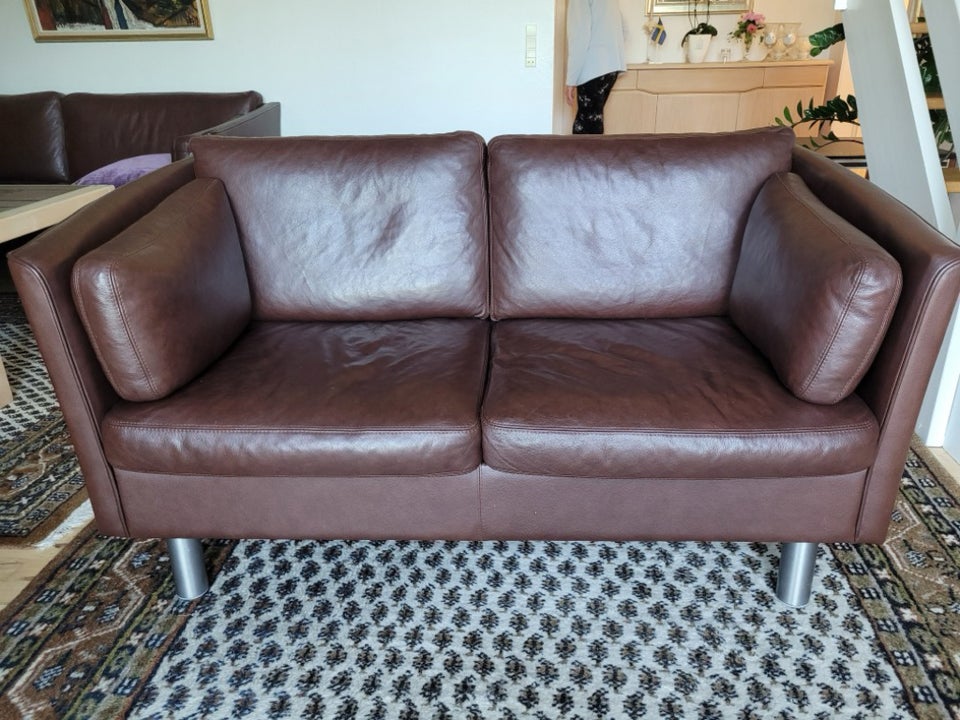 Sofa læder 2 pers