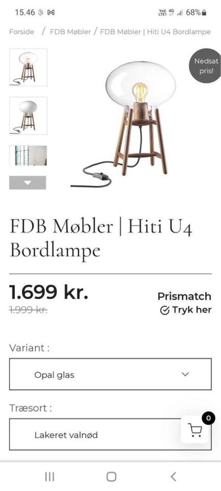 Anden bordlampe, FDB Møbler Philip