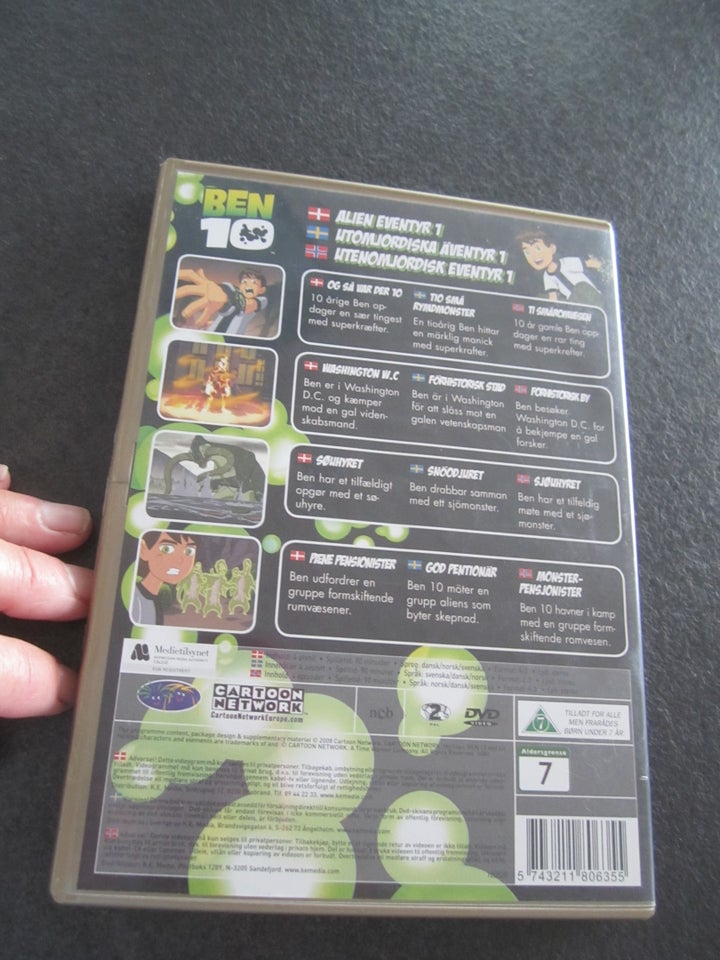 Ben 10, DVD, tegnefilm