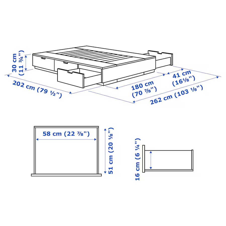 Dobbeltseng Jysk/Ikea b: 180 l: