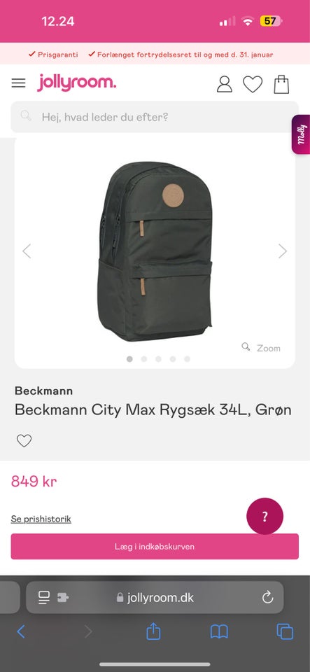 Skoletaske, Beckmann City Max