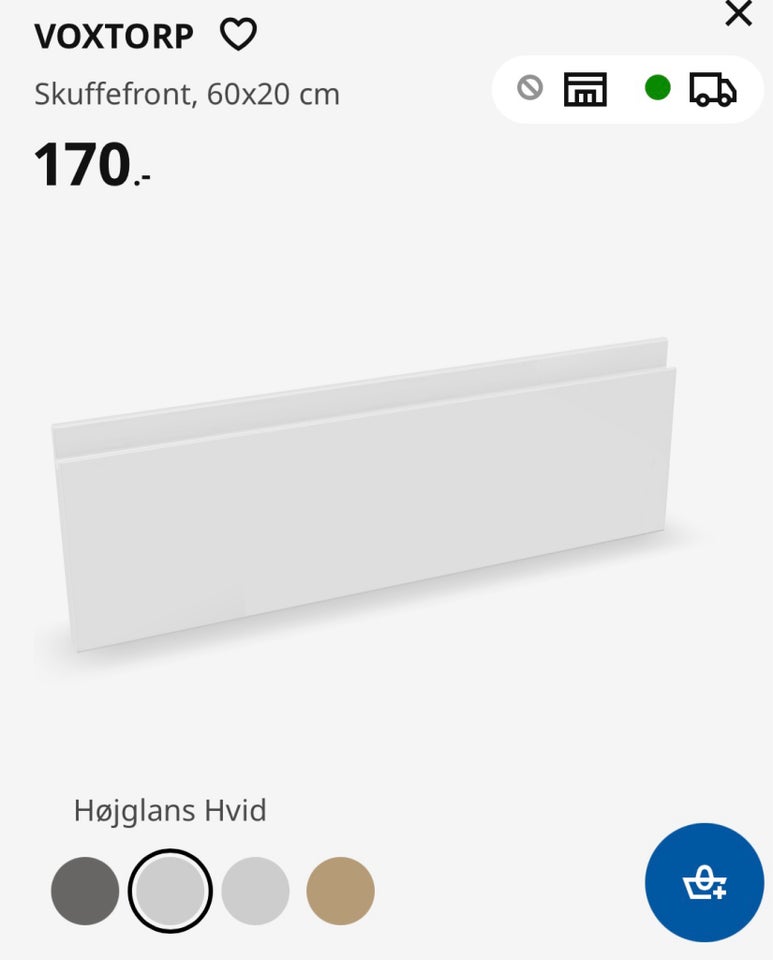 Låger IKEA Voxtorp højglans