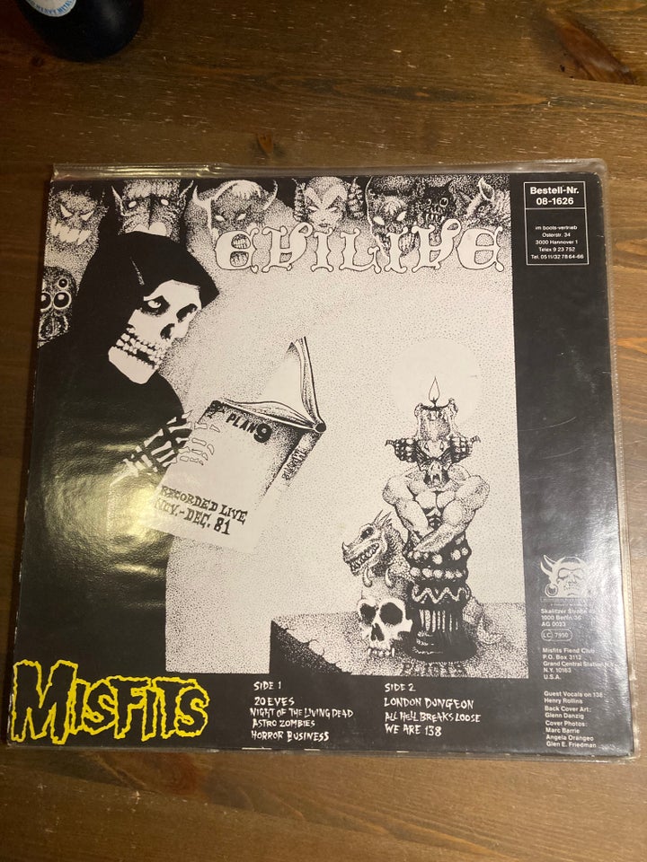 EP Misfits Evillive og Die die my