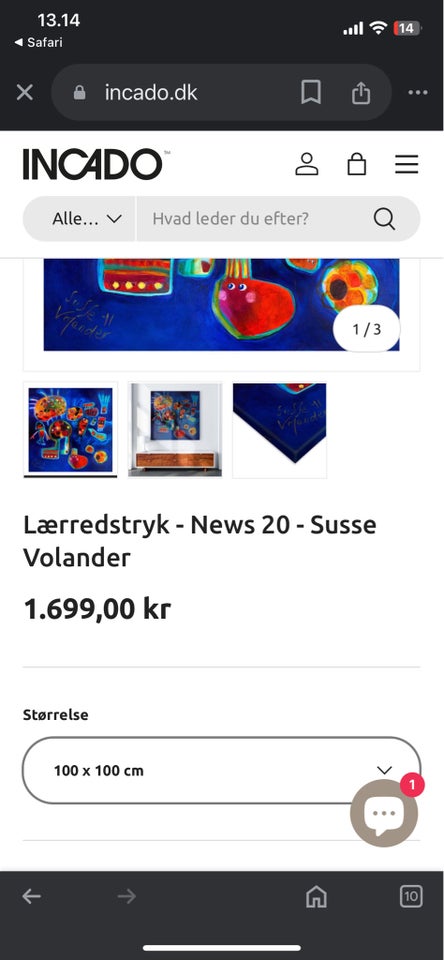 Lærredstryk, Susse Volander,