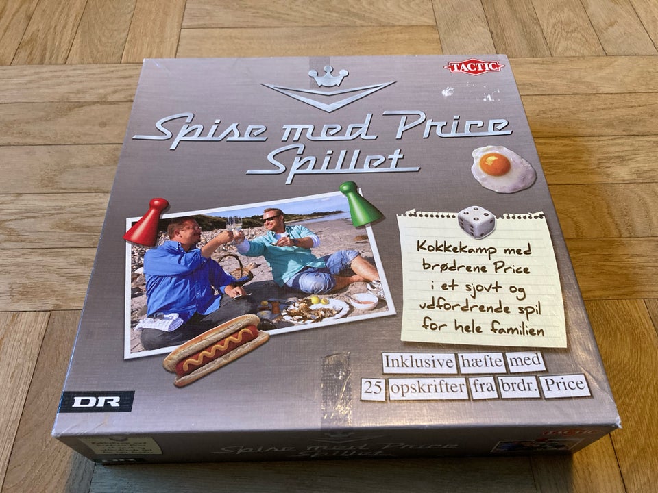 SPISE MED PRICE SPILLET, brætspil