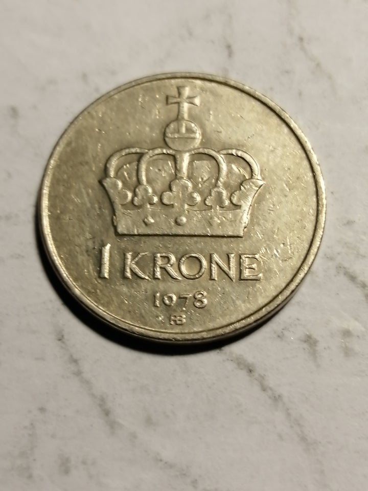 Skandinavien, mønter, 1 krone