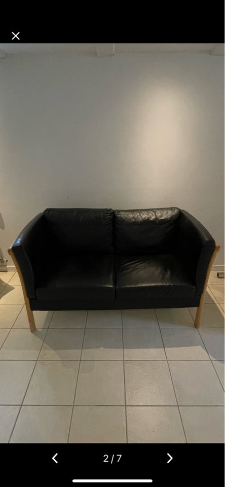 Sofa læder 2 pers