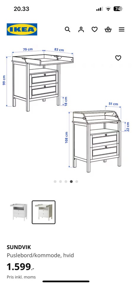 Puslebord Ikea