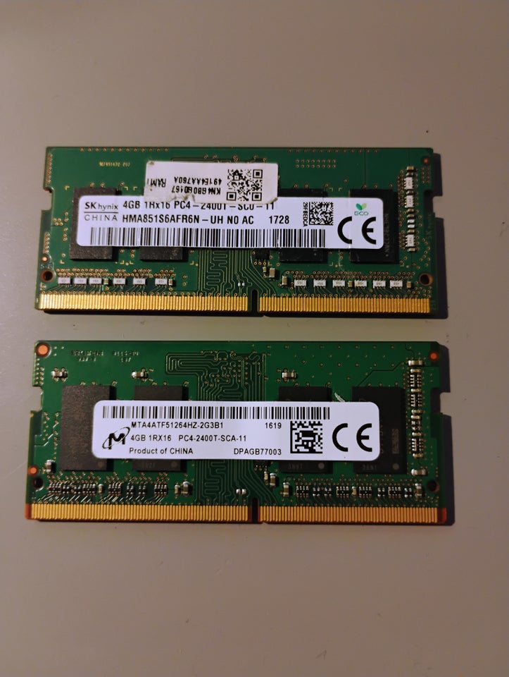 2 X DDR4 2400T 4 GB RAM DDR4 SDRAM