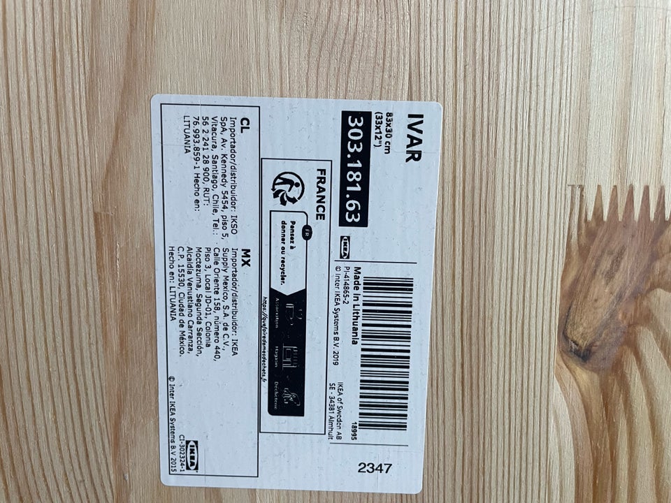 Reol, Ivar Ikea , b: 86 d: 30 h: 86