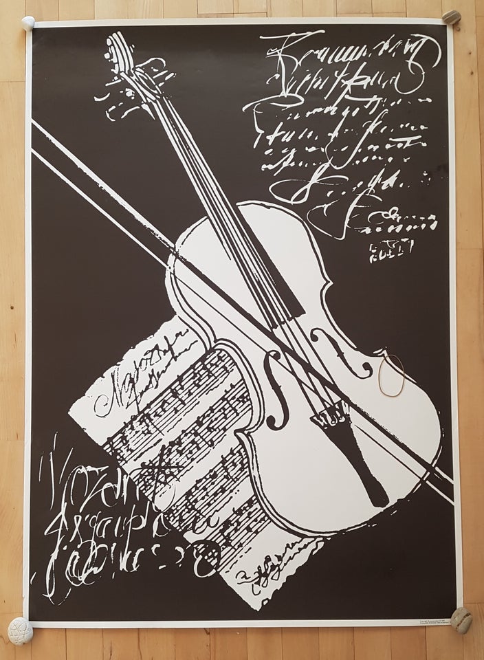 Plakat motiv: Violin noder og