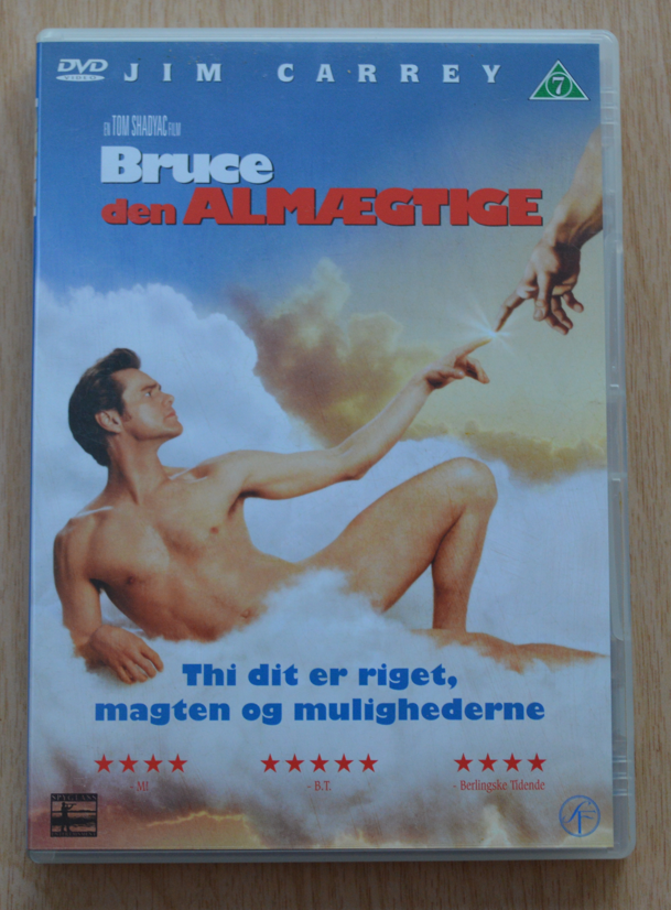 Bruce den almægtige, DVD, komedie