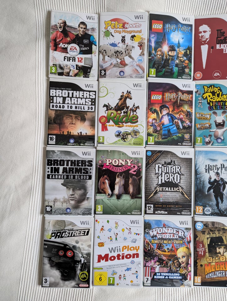 Nintendo Wii Spil og Tilbehør fra