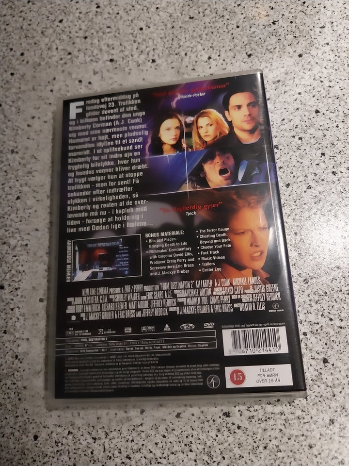 Final Destination 2 DVD gyser