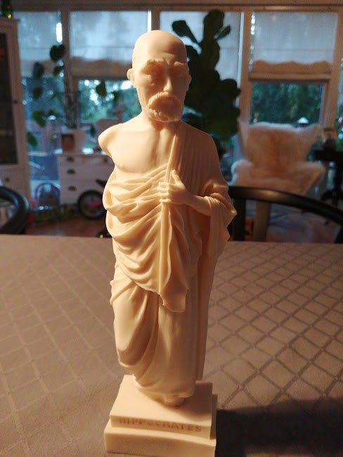 Smuk Hippocrates Alabaster Statue