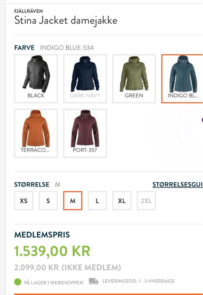 Jakke, str. 38, Fjallraven