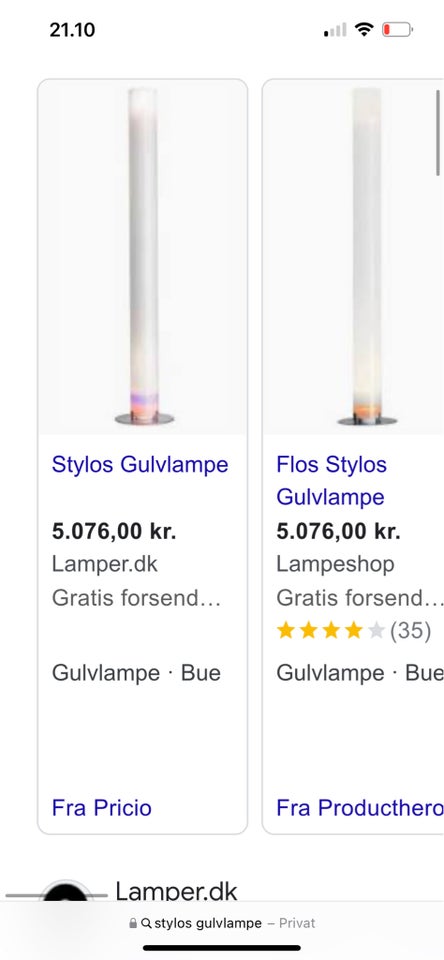 Standerlampe FLOS STYLOS