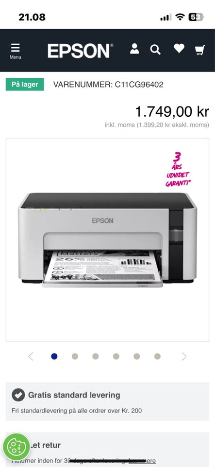 Blækprinter Epson ‘ ET M1220