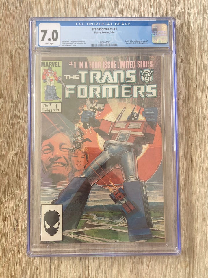 Transformers #1 CGC 7.0, Bill