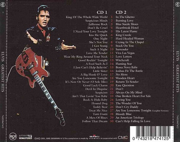 ELVIS: Greatest Hits Dobbelt CD,