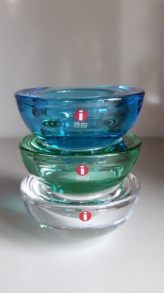 Glas Lysestage Fyrfad Iittala