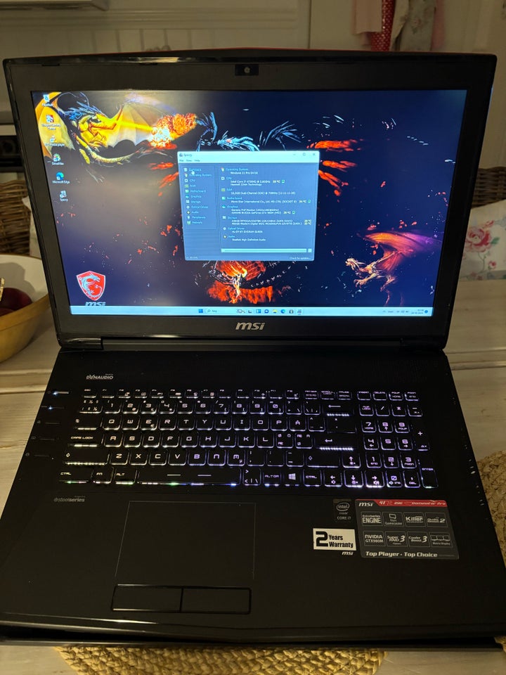 MSI 17.3" Gamer ( Win 11) , Intel Core