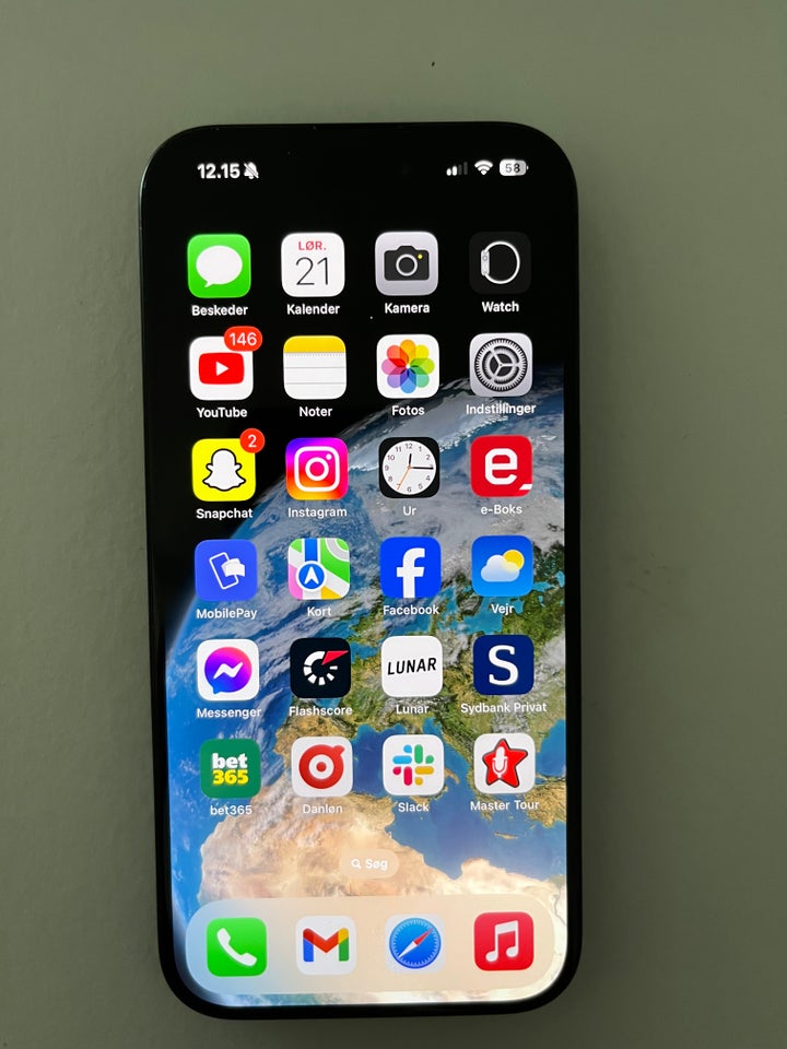 iPhone 15 Pro 128 GB sort