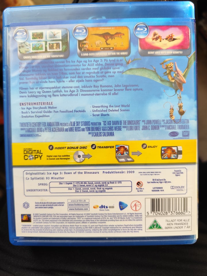 Ice Age 3, Blu-ray, animation