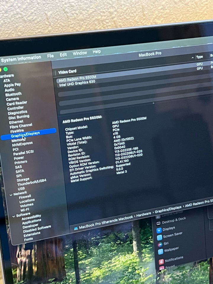 MacBook Pro, 16” 2019, 2,3 GHz