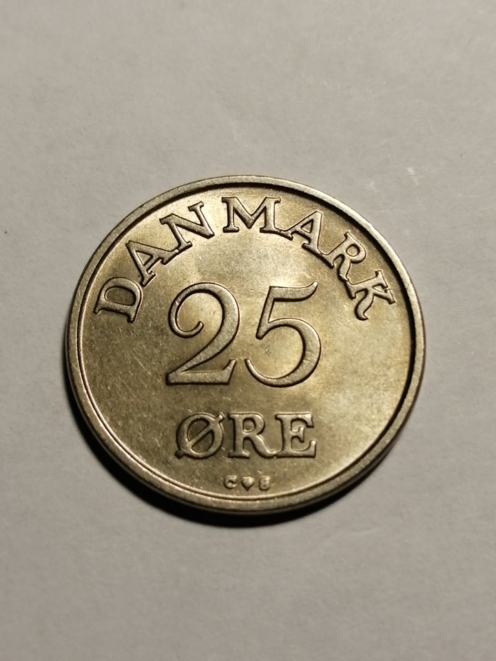 Danmark, mønter, 25 øre