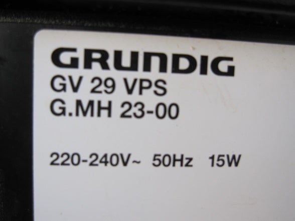 VHS videomaskine, Grundig, GV 29