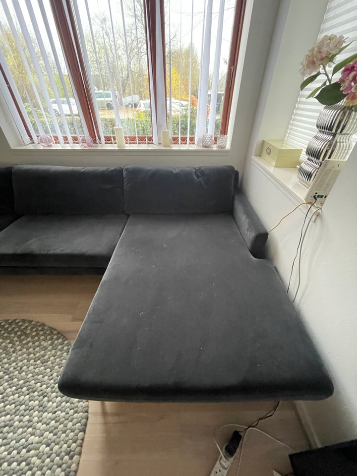 Sofa, ruskind, 4 pers.