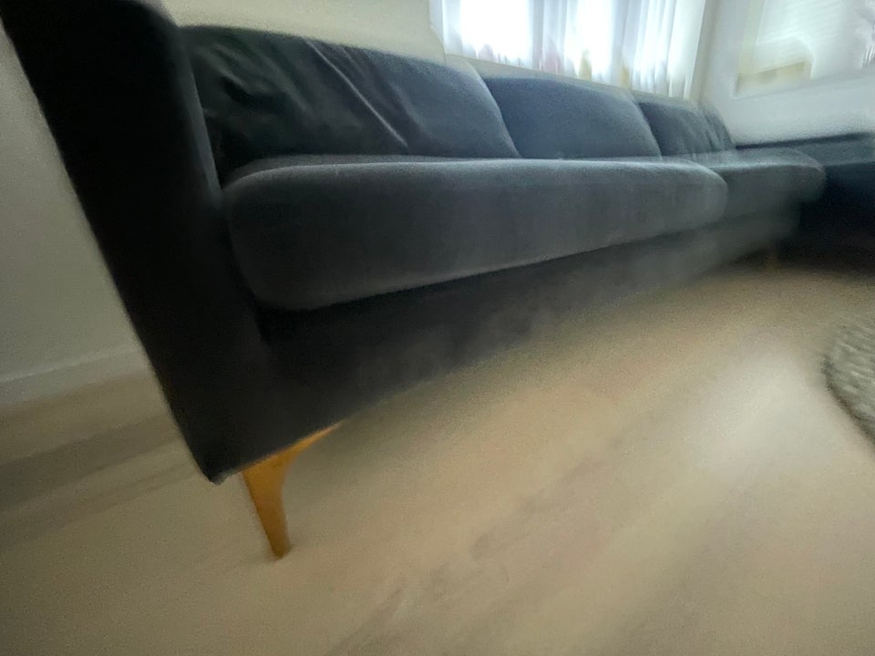 Sofa, ruskind, 4 pers.